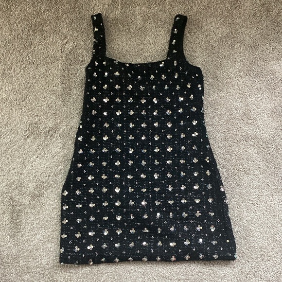 Storia Jazz Sequin Tweed mini dress NWT - Picture 8 of 8